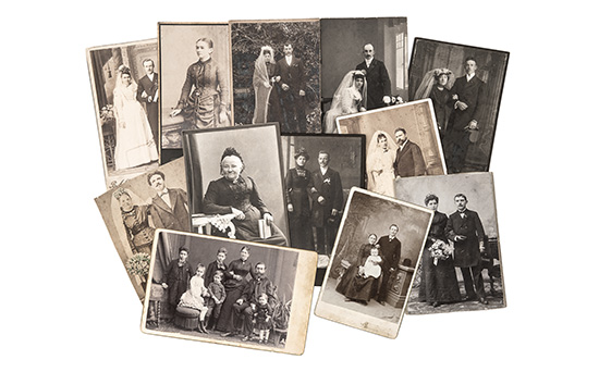 Family photographs and estate documents