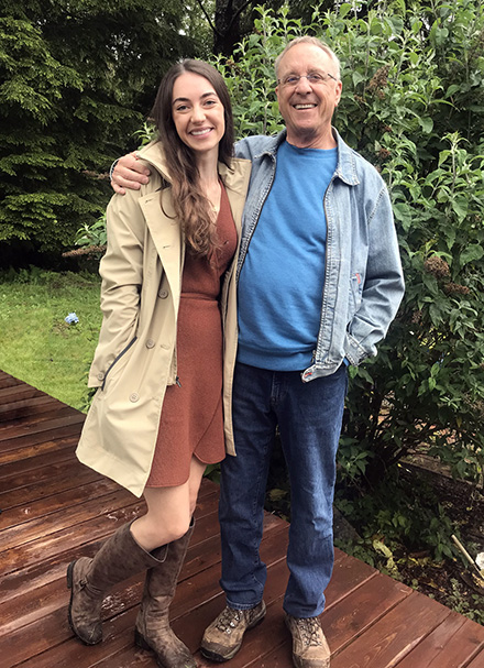 Author Cassidie & her Father John Bates