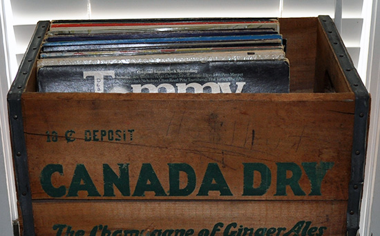 Executor reviewing estate collectibles and paperwork